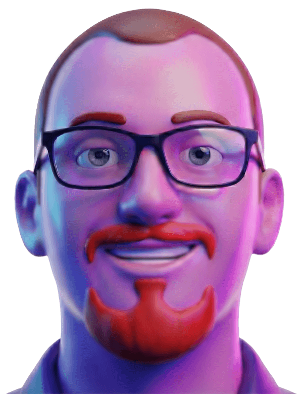 A 3D rendering of the author.